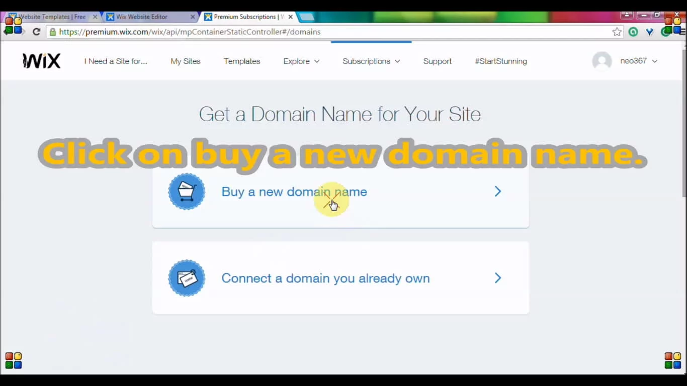 Buy a new domain name for free