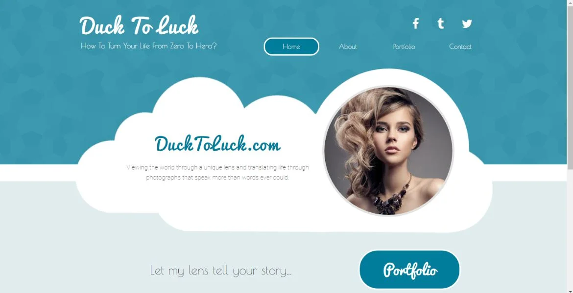 GoDaddy Themes Desktop View