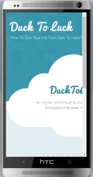 GoDaddy themes in HTC mobile