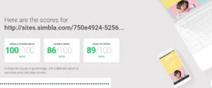 Simbla website templates mobile friendly test showed responsiveness on mobile phones