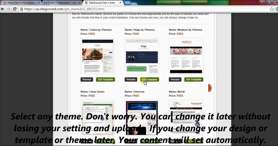 select any wordpress theme, later you can change it.