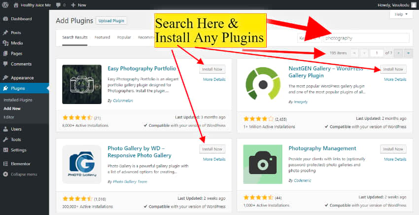 install photography plugins