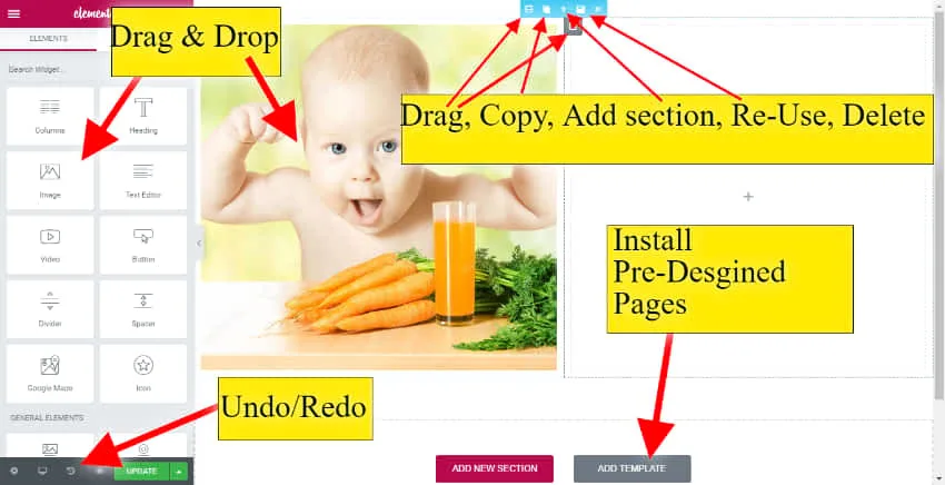 website builder editor