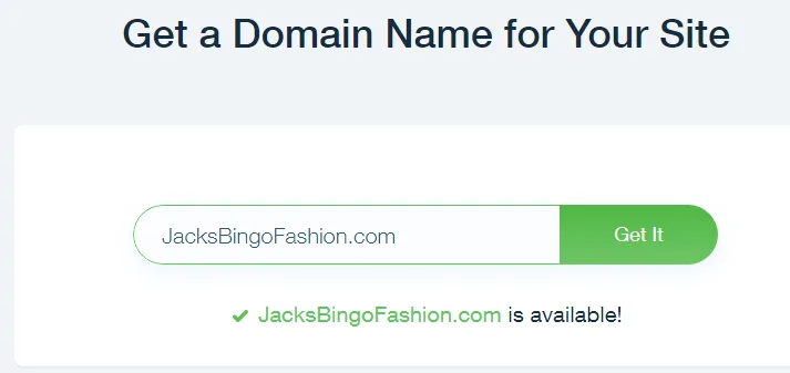 Available domain name for online store eCommerce website