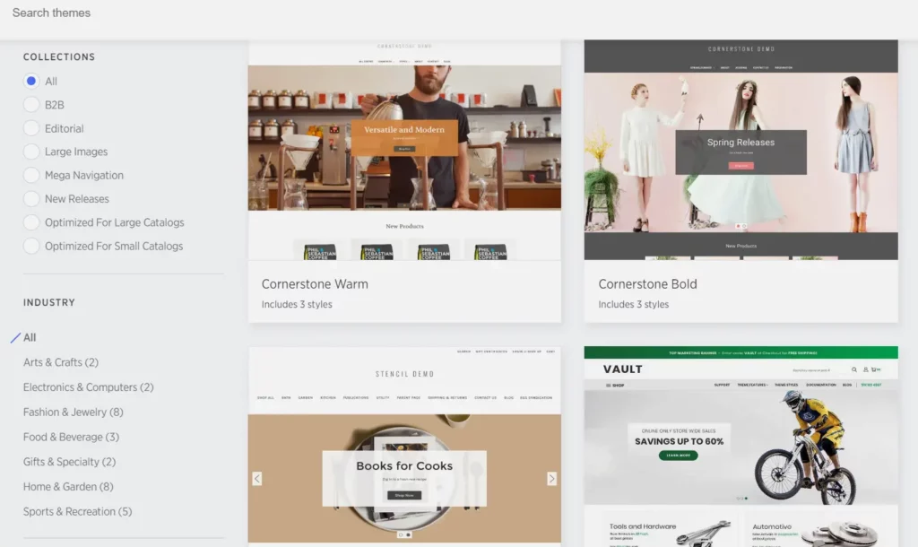 BigCommerce themes