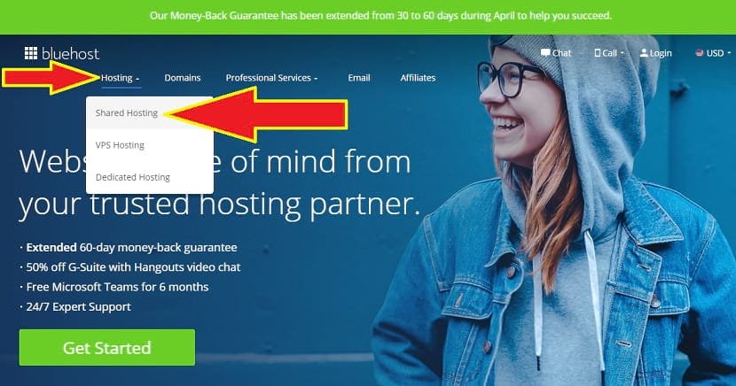 Bluhost Shared Hosting