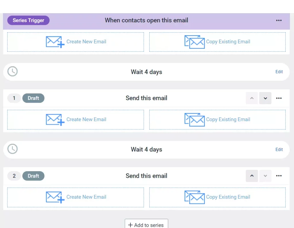 Constant contact multi-step automation 