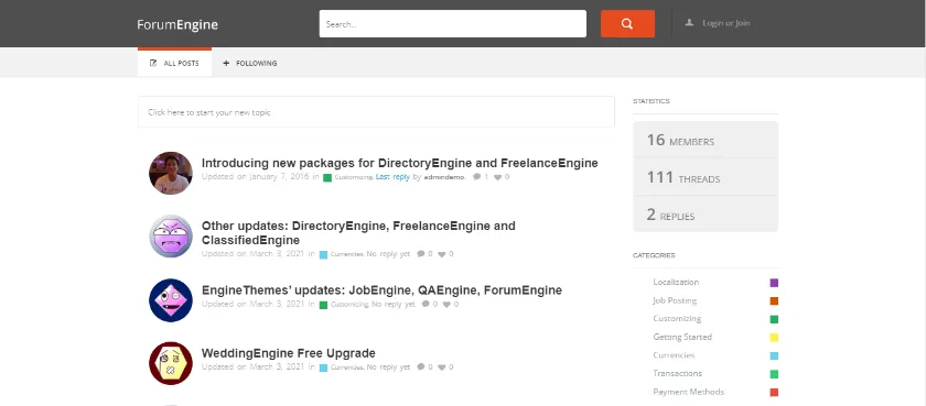 ForumEngine Theme