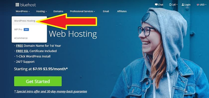 Go to wordpress hosting