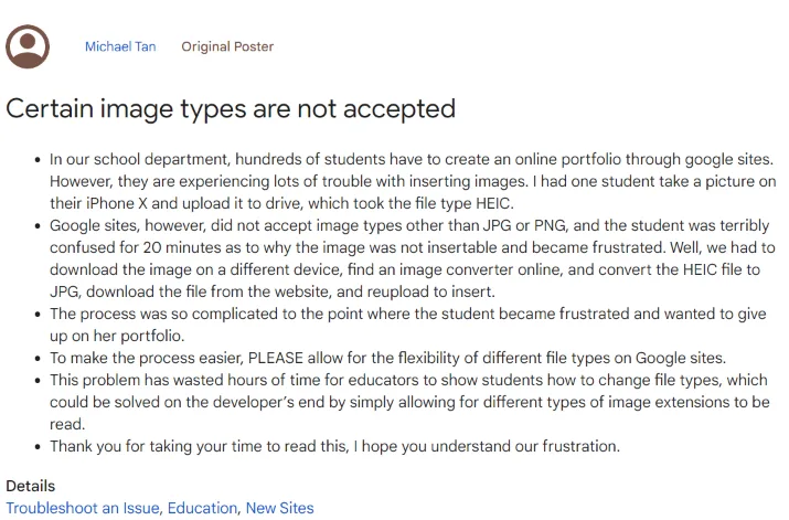 Wix Vs Google Sites Google sites issue