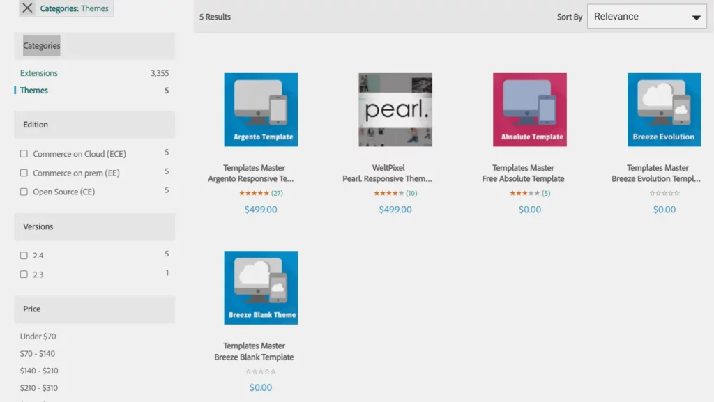 Magento themes