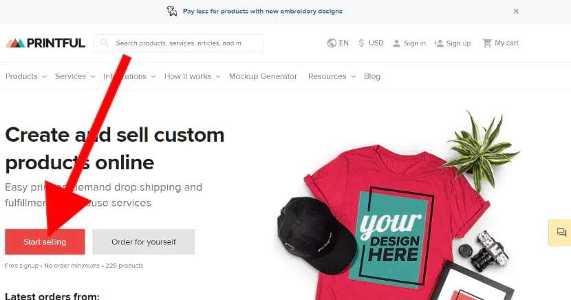Printful on demand drop shipping and ware house service for your online store eCommerce website for free