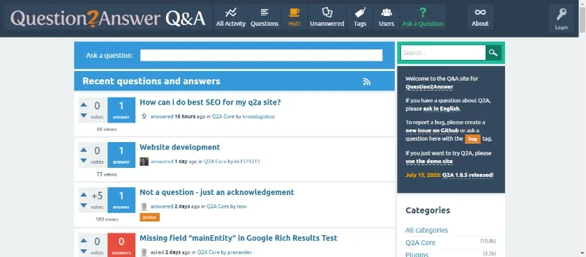 Question2Answer code
