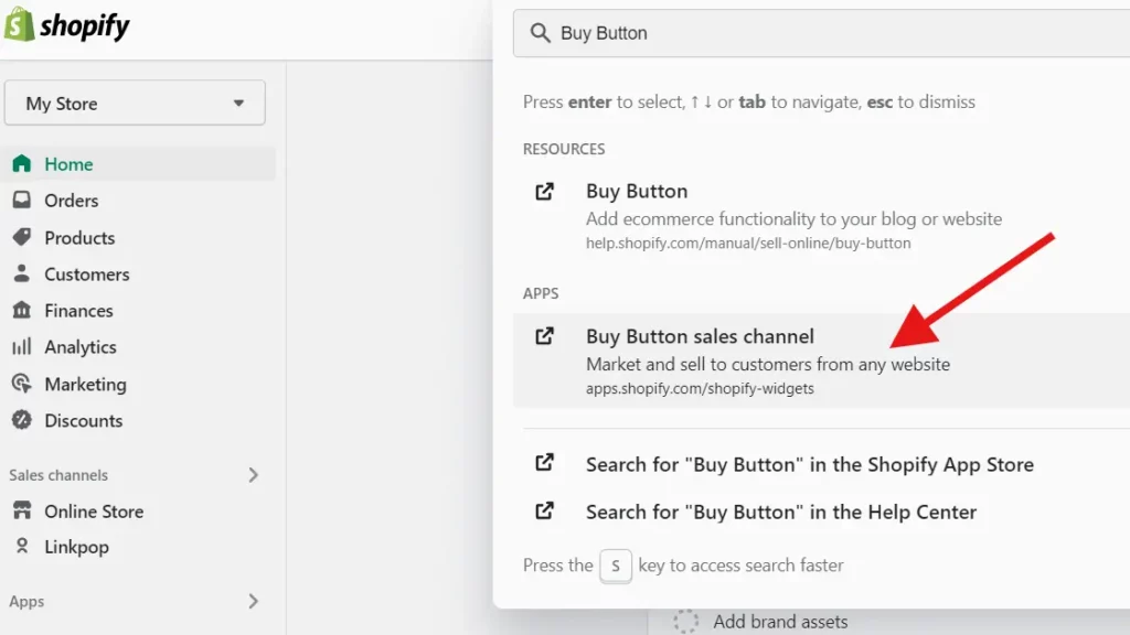Shopify buy button