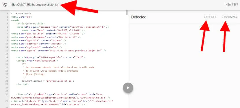 Sitejet template quality