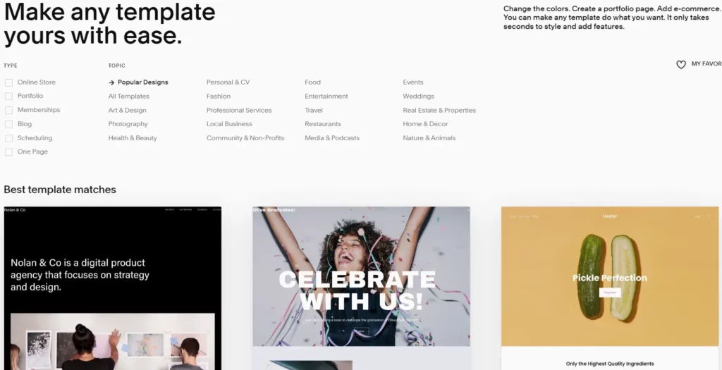 Squarespace themes