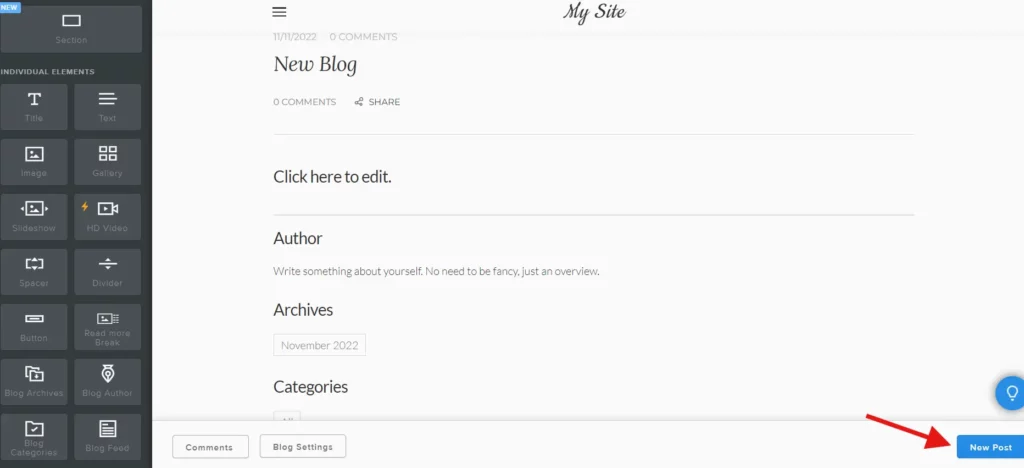 Weebly blog