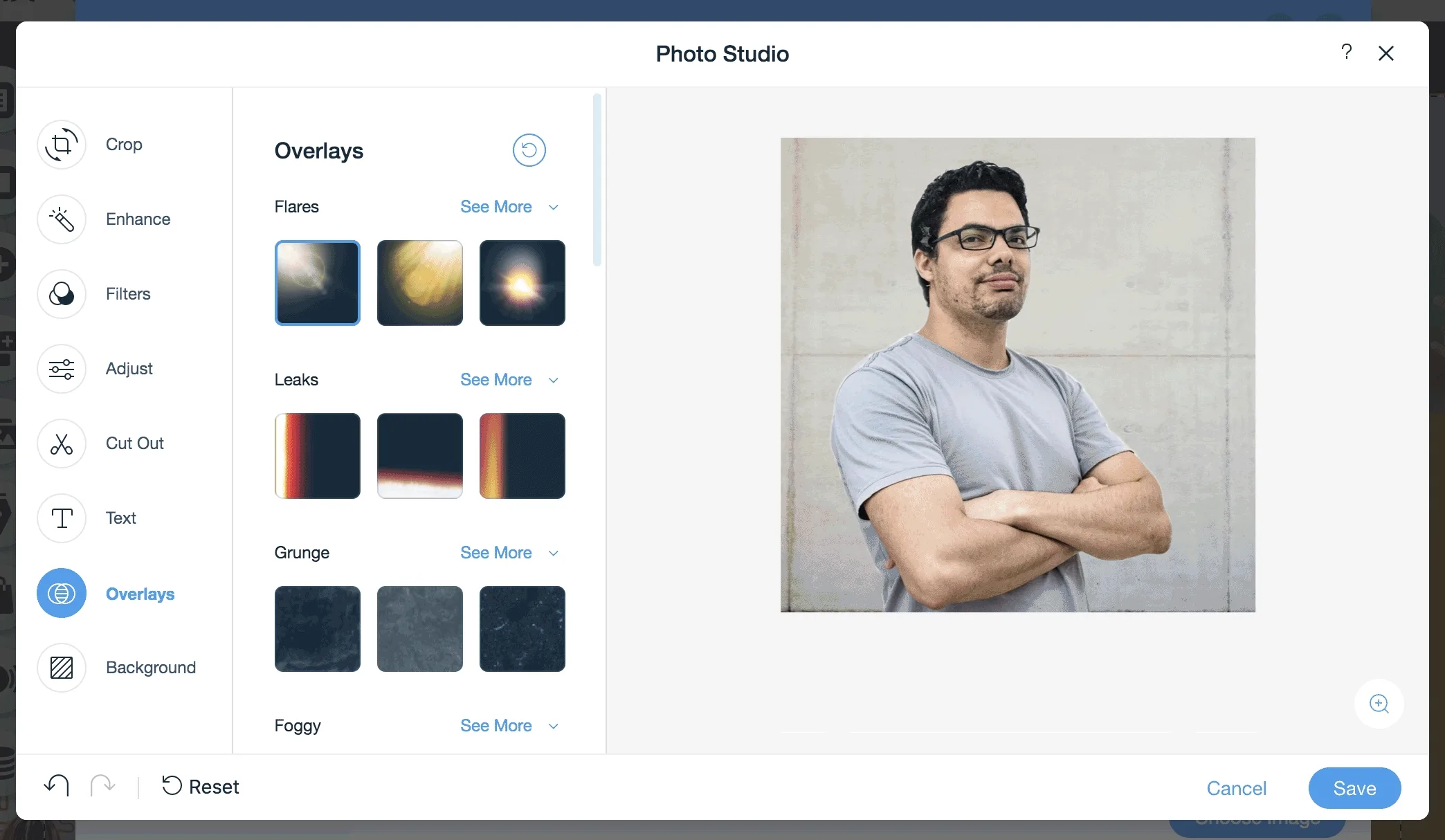 Wix image editor