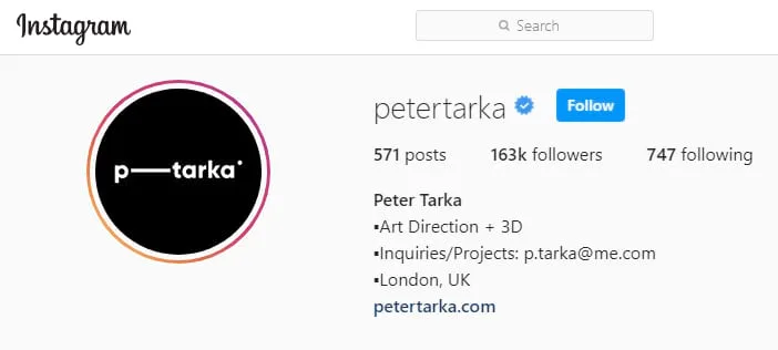 Wix customer Instagram who bought Wix business plan