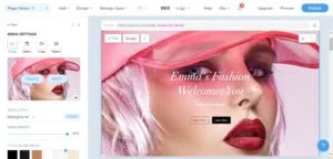 Wix website builder editor block based