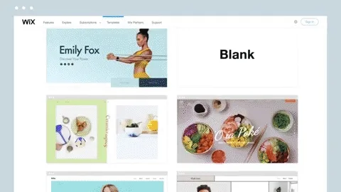 Wix website builder editor live action