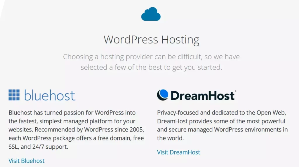 Wordpress.org hosting