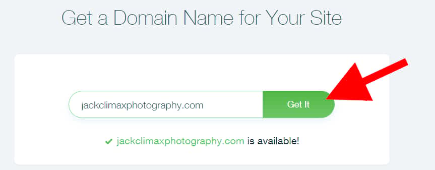 typed dot photography top level domain name was available