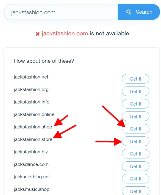 free domain name for your online store eCommerce website