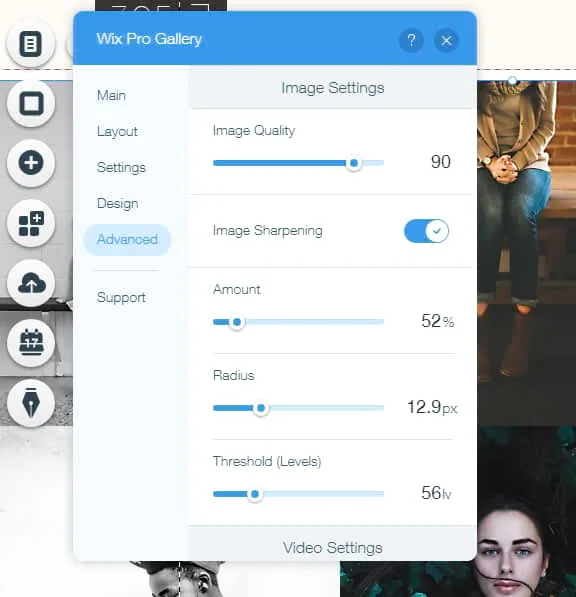 image settings