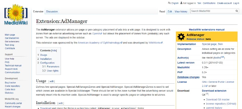 make money from your wikpedia website using admanager extension