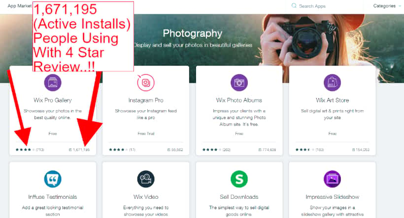 photography gallery app active installs. Millions of photographers using it.