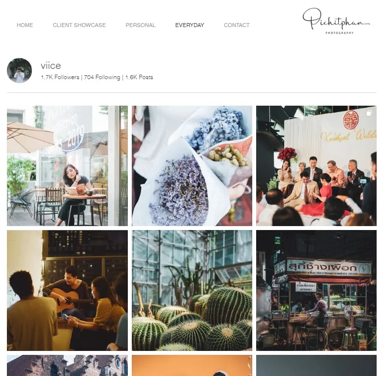 photography website PichitPham