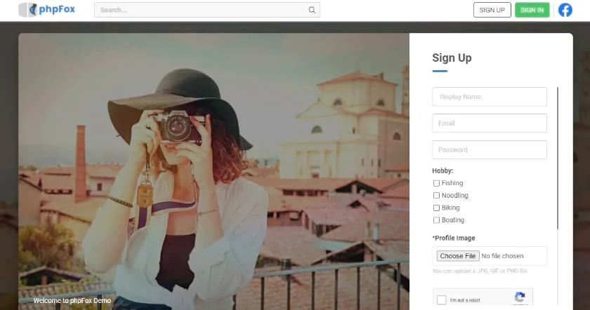PHPFox Social networking screenshot