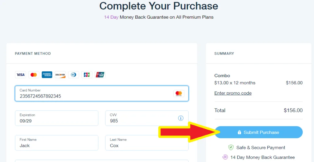 purchase website hosting