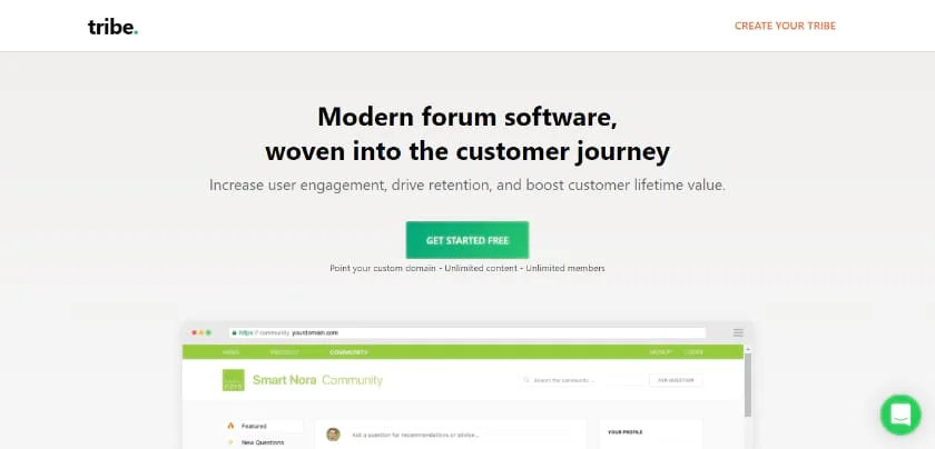 Tribe forum screenshot