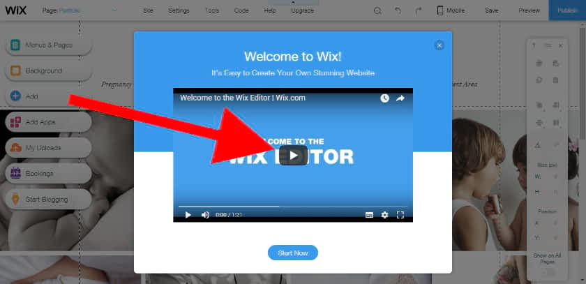 watch wix photography site builder video