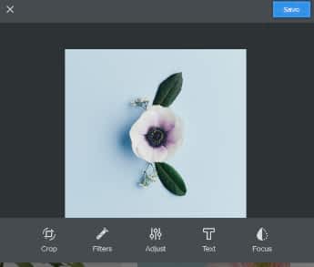 Weebly image editor