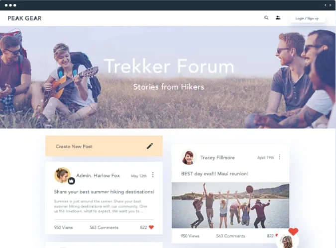 Wix forum Screenshot